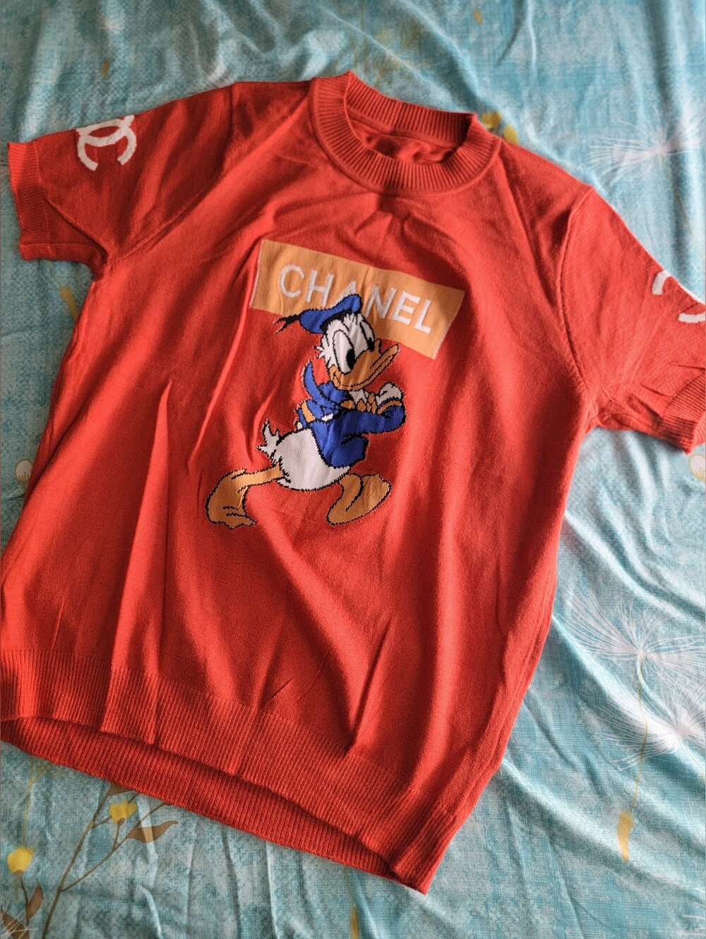NWOT Stretchy Knit Shirt with Character Motif